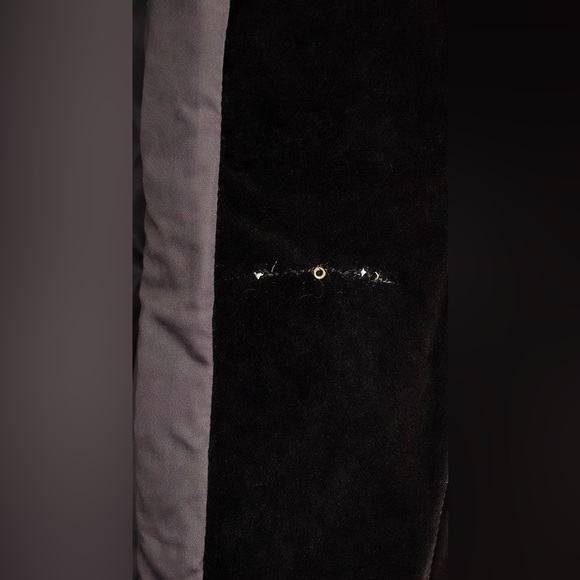 Vintage Nordstrom Velvet Trench Coat Brown Belted Long Jacket Size 10 - Picture 7 of 7